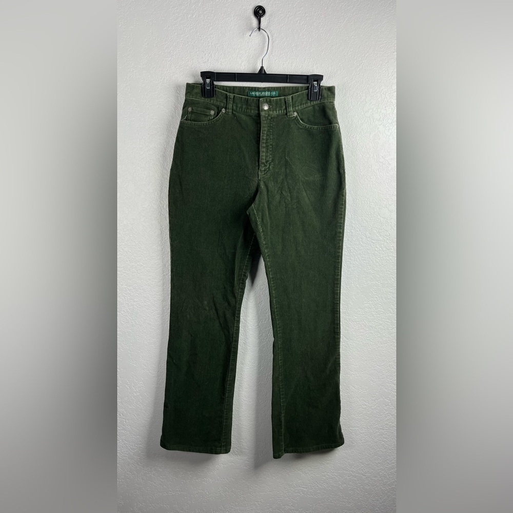 Lauren Jeans Co. Ralph Lauren Women’s corduroy pants garden green Casual Sz 4